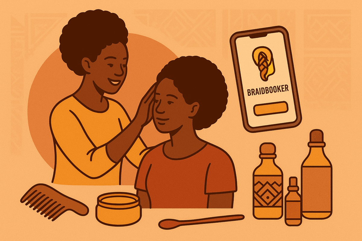 Interface de l'application BraidBooker montrant les fonctionnalites de reservation